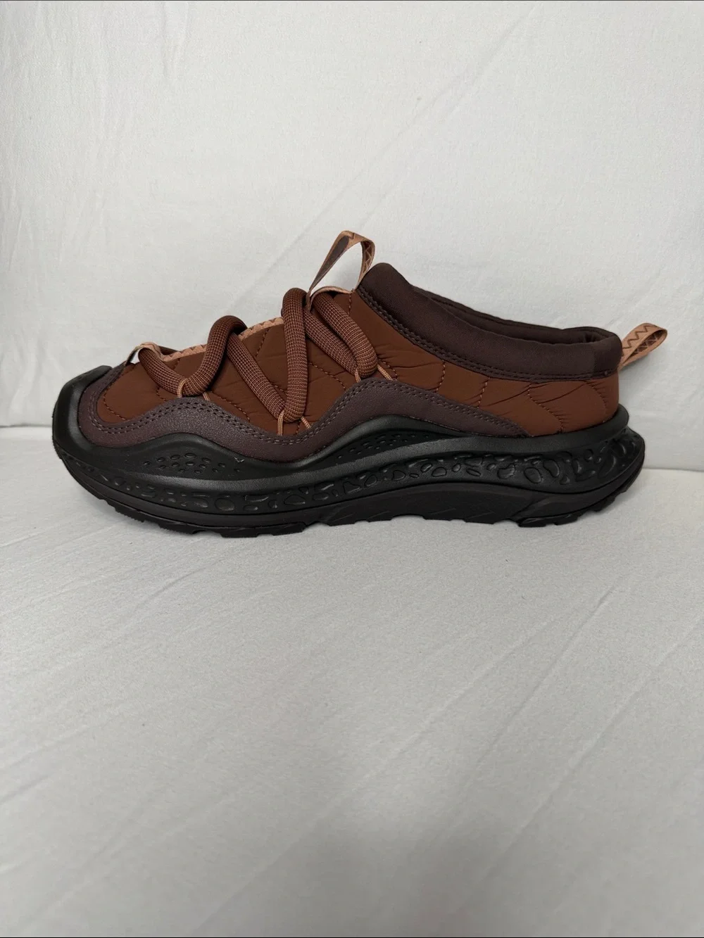 Men's HOKA ONE ONE Brown Two-Tone Athletic Sneakers